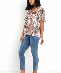 PUP62 Howell Top - Brown Clothing