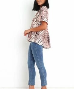 PUP62 Howell Top - Brown Clothing