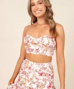 PUP26 Wedding Guest Hydra Top - White Floral