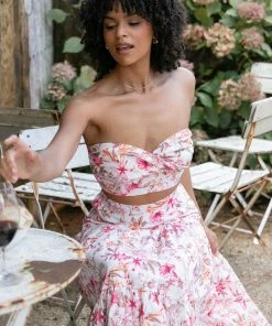 PUP26 Wedding Guest Hydra Top - White Floral