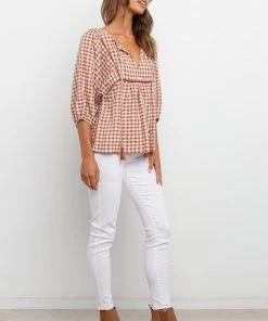 PUP10 Clothing Imogen Top - Tan