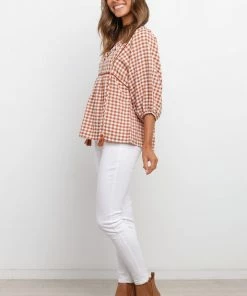 PUP10 Clothing Imogen Top - Tan