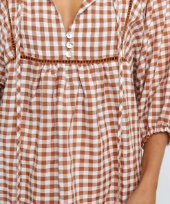 PUP10 Clothing Imogen Top - Tan