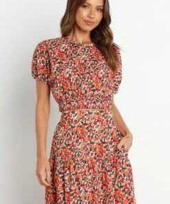 PUP29 Izzy Top - Red Multi