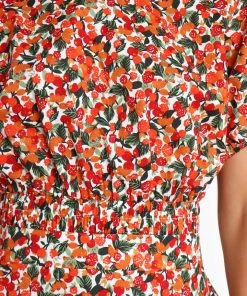 PUP29 Izzy Top - Red Multi