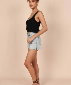 PUP65 Jennifer Crop Top - Black Clothing