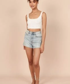 PUP65 Jennifer Crop Top - Ivory