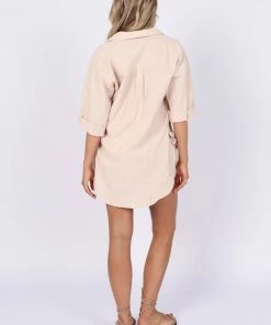 PUP8 Clothing Jeremey Button Down Top - Beige