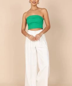 PUP14 Jescinta Strapless Top - Green
