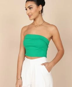 PUP14 Jescinta Strapless Top - Green