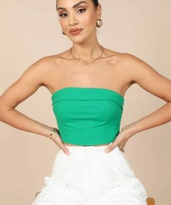 PUP14 Jescinta Strapless Top - Green