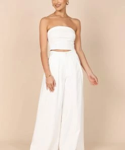 PUP14 Jescinta Strapless Top - White For The Bride