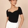 PUP65 Clothing Jessica Top - Black