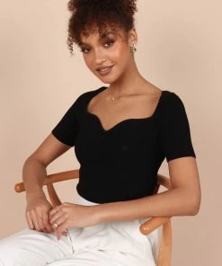 PUP65 Clothing Jessica Top - Black