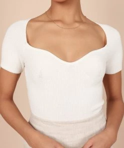 PUP65 Clothing Jessica Top - Ivory