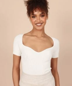 PUP65 Clothing Jessica Top - Ivory