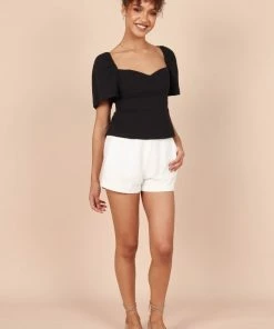 PUP65 Joey Open Back Tie Top - Black