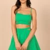 PUP14 Julia Cropped Top - Green Clothing