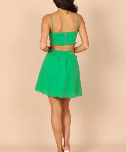 PUP14 Julia Cropped Top - Green Clothing