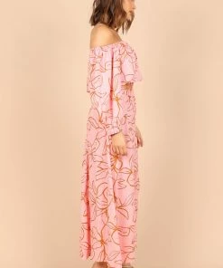 PUP52 Kasey Off Shoulder Top - Pink Clothing