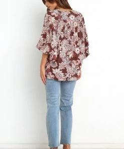 PUP52 Clothing Kendra Top - Chocolate Brown