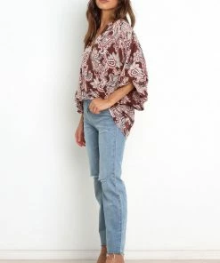 PUP52 Clothing Kendra Top - Chocolate Brown