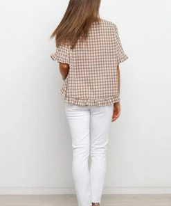 PUP53 Khloer Top - Beige Clothing