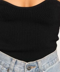 PUP3 Kourtney Top - Black Clothing