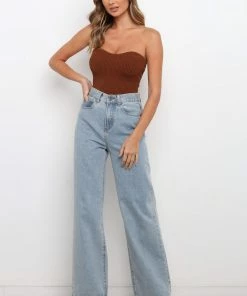 PUP3 Clothing Kourtney Top - Chocolate Brown