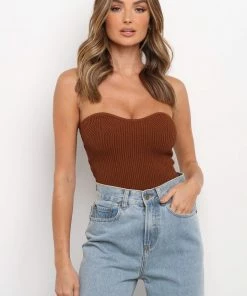 PUP3 Clothing Kourtney Top - Chocolate Brown