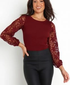 PUP3 Clothing Laicey Top - Wine