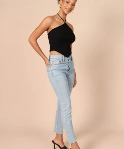 PUP14 Clothing Larissa Halter Knit Top - Black