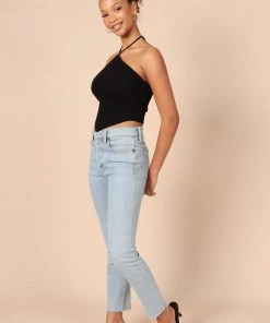 PUP14 Clothing Larissa Halter Knit Top - Black