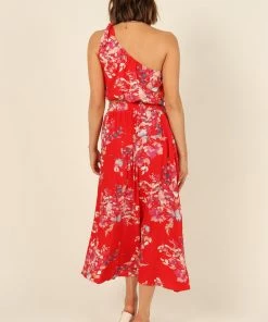 PUP4 Laura Top - Red Floral Clothing