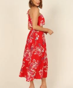 PUP4 Laura Top - Red Floral Clothing