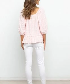 PUP50 Lulu Top - Pink Gingham