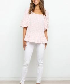 PUP50 Lulu Top - Pink Gingham
