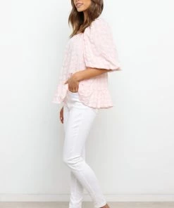 PUP50 Lulu Top - Pink Gingham