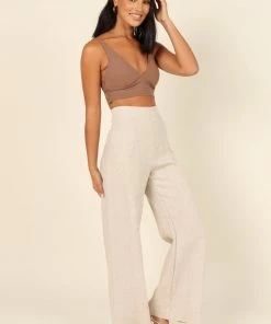 PUP64 Bump Friendly Matteo Lace Bralette - Brown