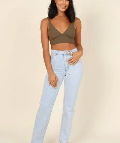 PUP64 Matteo Lace Bralette - Olive Bump Friendly