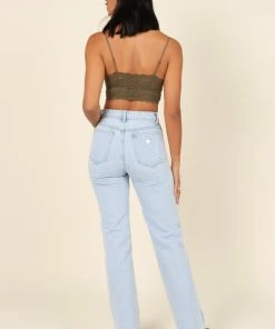 PUP64 Matteo Lace Bralette - Olive Bump Friendly