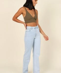 PUP64 Matteo Lace Bralette - Olive Bump Friendly