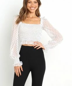 PUP44 For The Bride Mirey Top - White