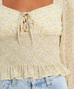 PUP58 Missy Top - Yellow