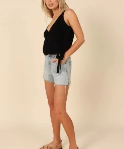 PUP65 Naomi Wrap Top - Black