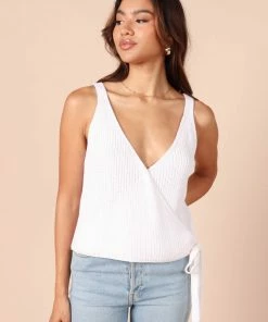 PUP65 Naomi Wrap Top - White For The Bride