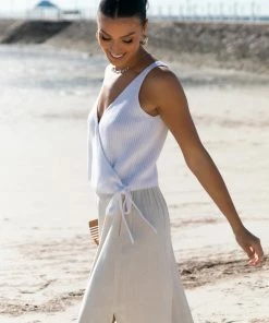 PUP65 Naomi Wrap Top - White For The Bride