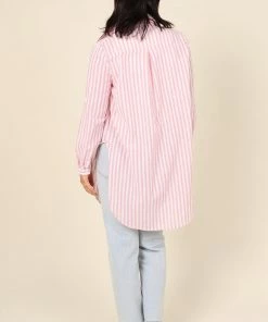 PUP4 Clothing Natalia Shirt - Pink Stripe