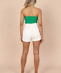 PUP65 Nina Strapless Top - Emerald Clothing