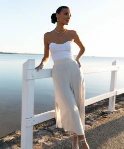 PUP65 For The Bride Nina Strapless Top - White